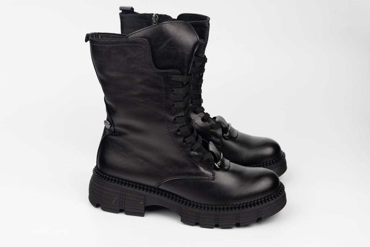 Ghete damă piele naturală DOGATI 002 N box (36-40)