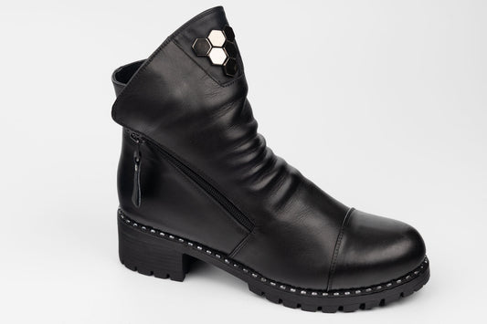 Ghete damă piele naturală DOGATI 164 N box (36-42)