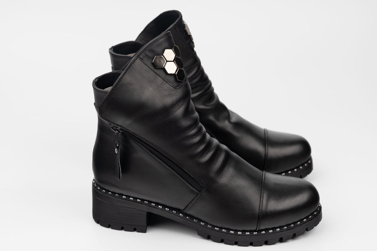 Ghete damă piele naturală DOGATI 164 N box (36-42)