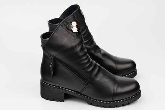 Ghete damă piele naturală DOGATI 164 N box (36-42)