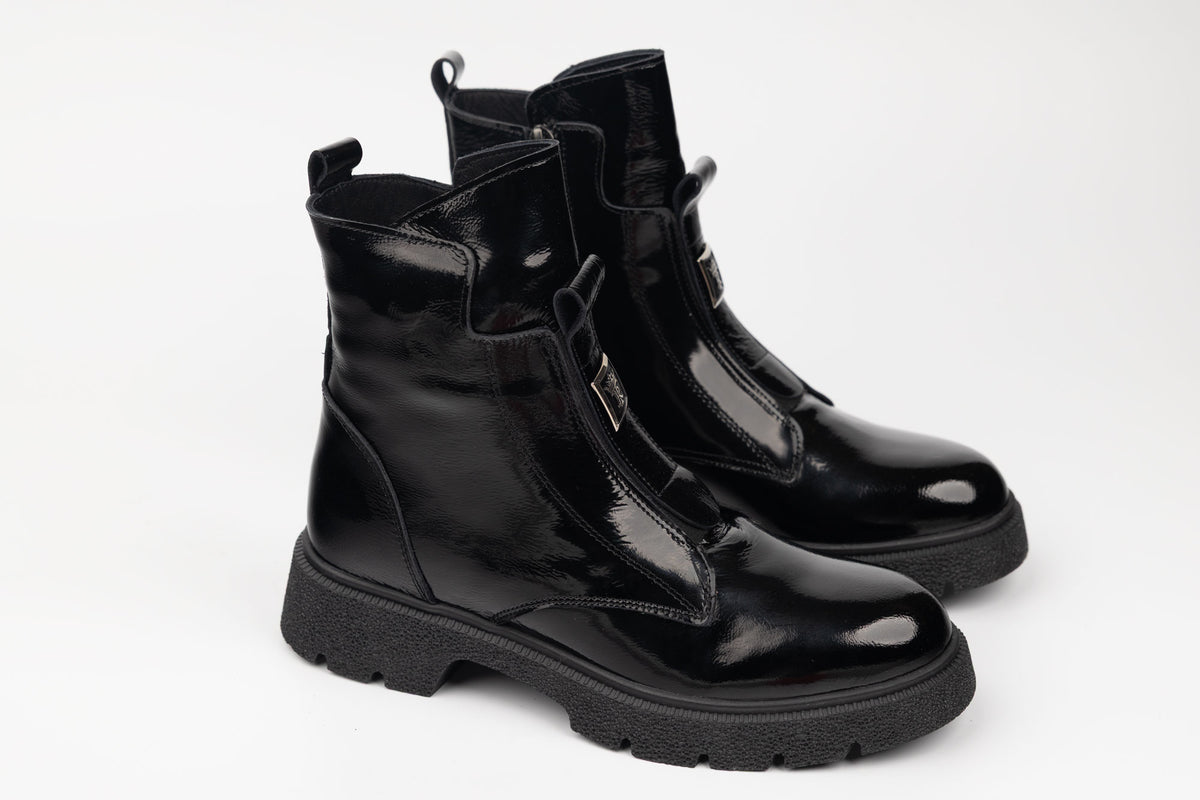 Ghete damă piele naturală DOGATI 091-24129 N lac (36-40)