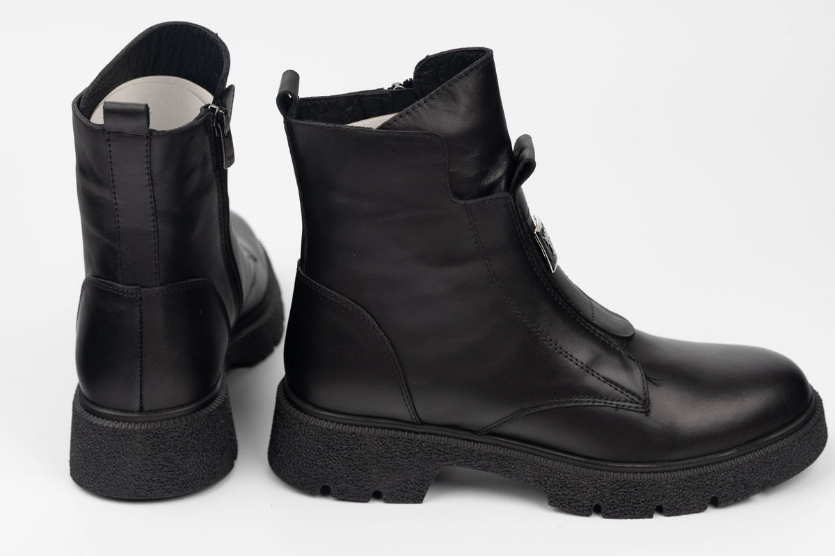 Ghete damă piele naturală DOGATI 091-24129 N box (36-40)