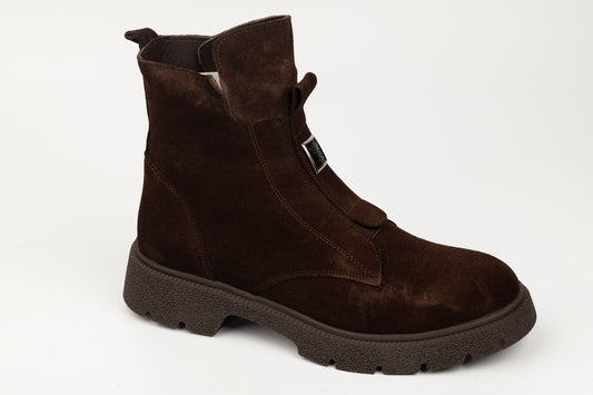 Ghete damă piele naturală DOGATI 091-24129 Cafe vel (36-40)