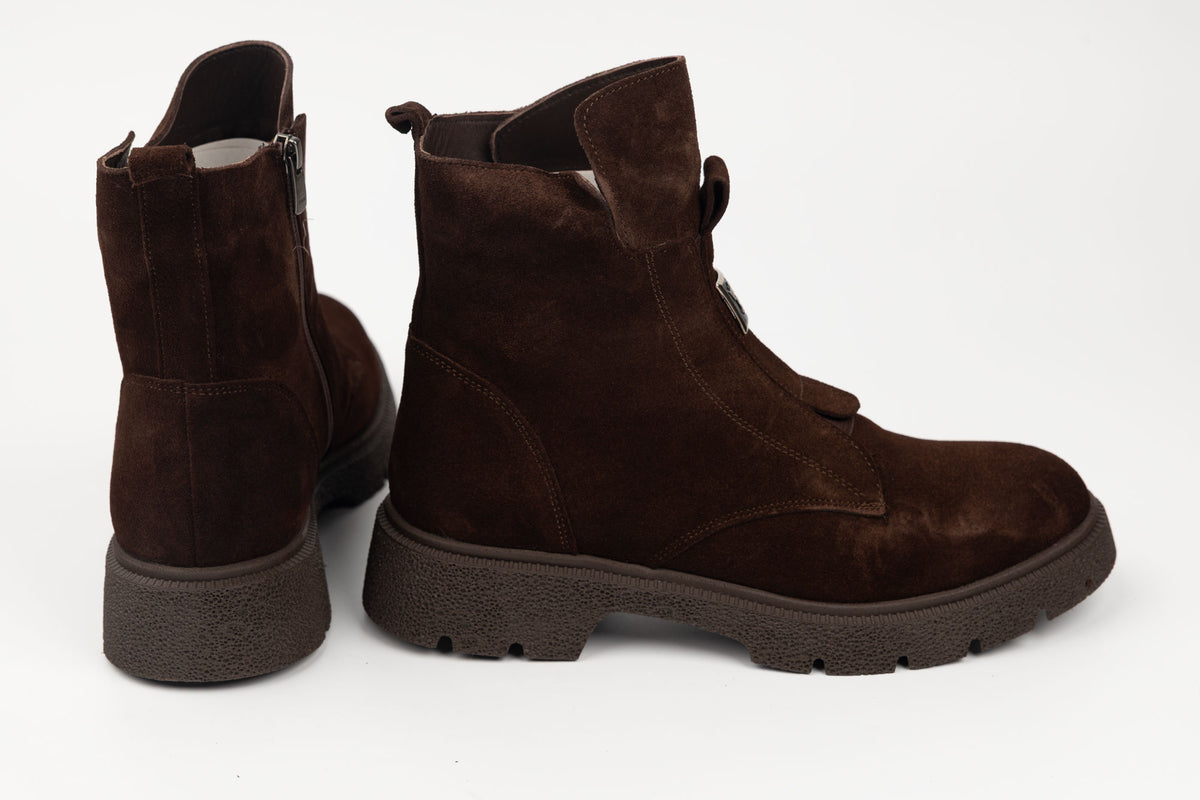 Ghete damă piele naturală DOGATI 091-24129 Cafe vel (36-40)