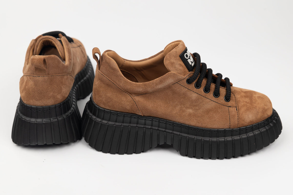 Pantofi damă piele naturală DOGATI 70940 Maro vel