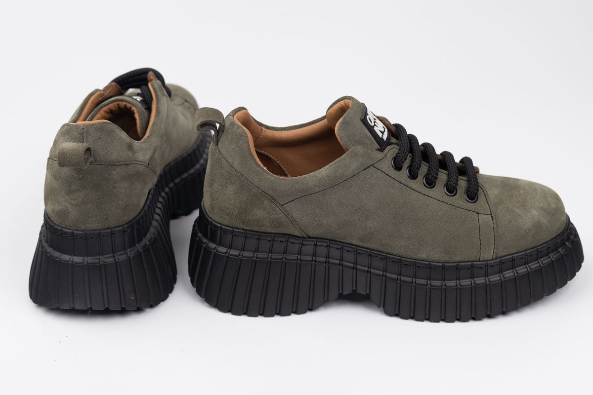 Pantofi damă piele naturală DOGATI 70940 Verde vel