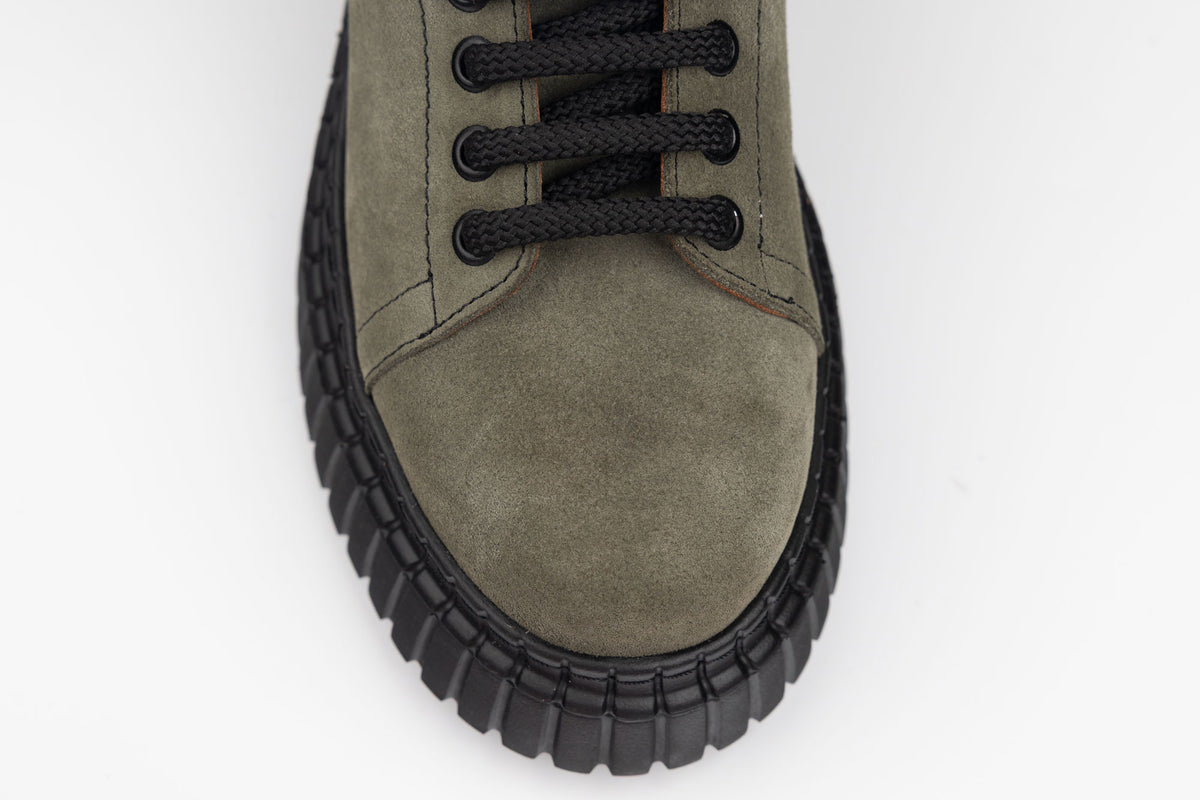 Pantofi damă piele naturală DOGATI 70940 Verde vel
