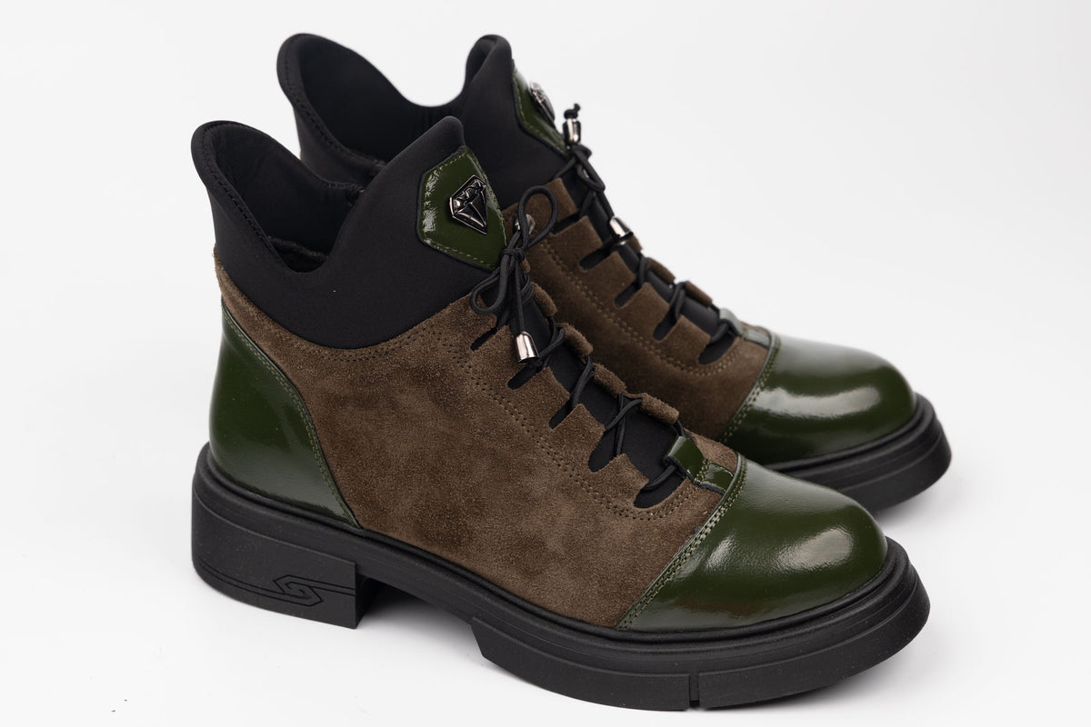 Ghete damă piele naturală DOGATI 500 Verde (36-40)