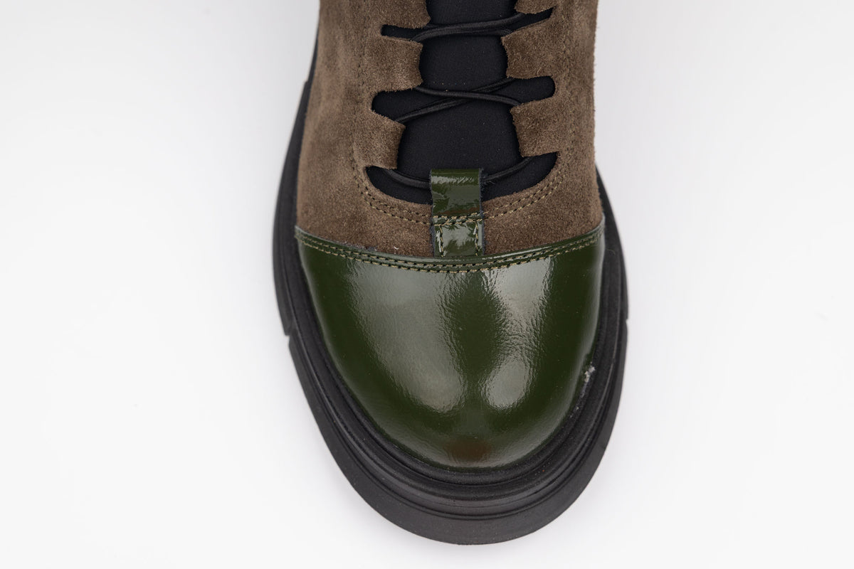 Ghete damă piele naturală DOGATI 500 Verde (36-40)