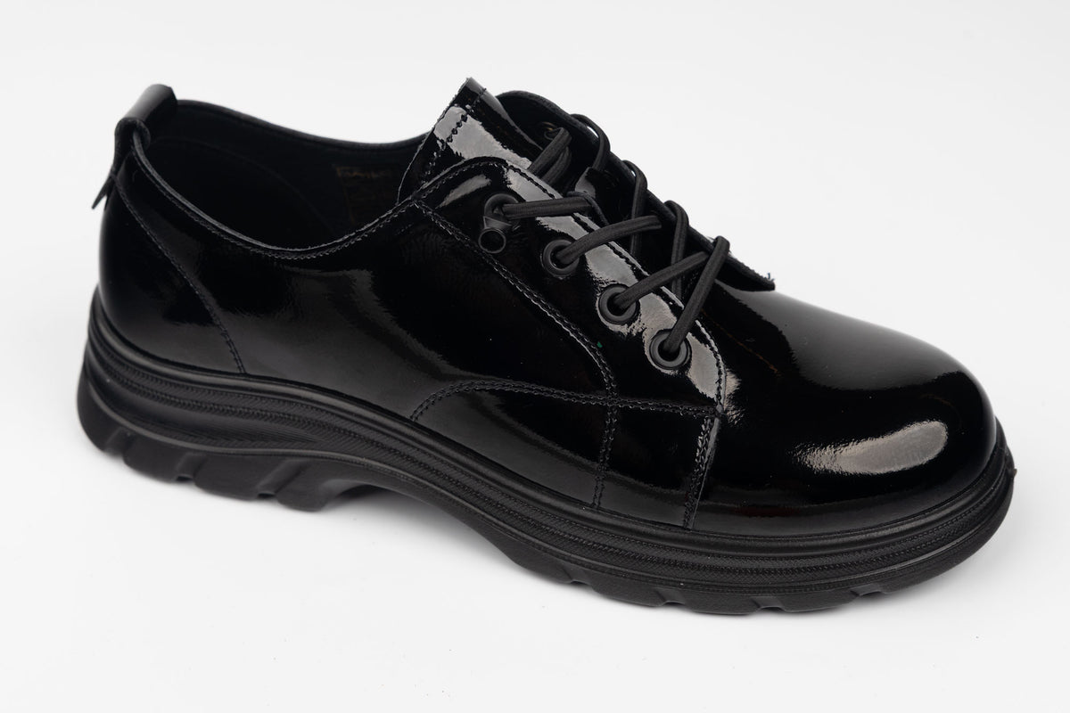 Pantofi damă piele naturală casual sport BETINA 2601-16 N lac ( 220150)