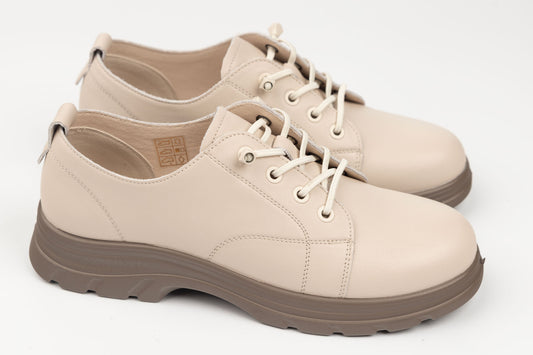Pantofi damă piele naturală BETINA 2601-16 Crem