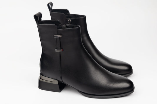 Ghete damă piele naturală BETINA 111 N box (35-41)