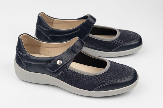 Pantofi damă piele naturală MUVICO 106 Blue