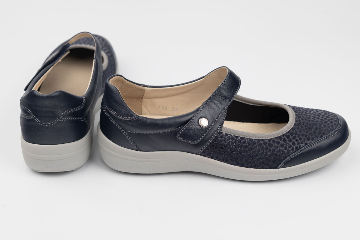 Pantofi damă piele naturală MUVICO 106 Blue