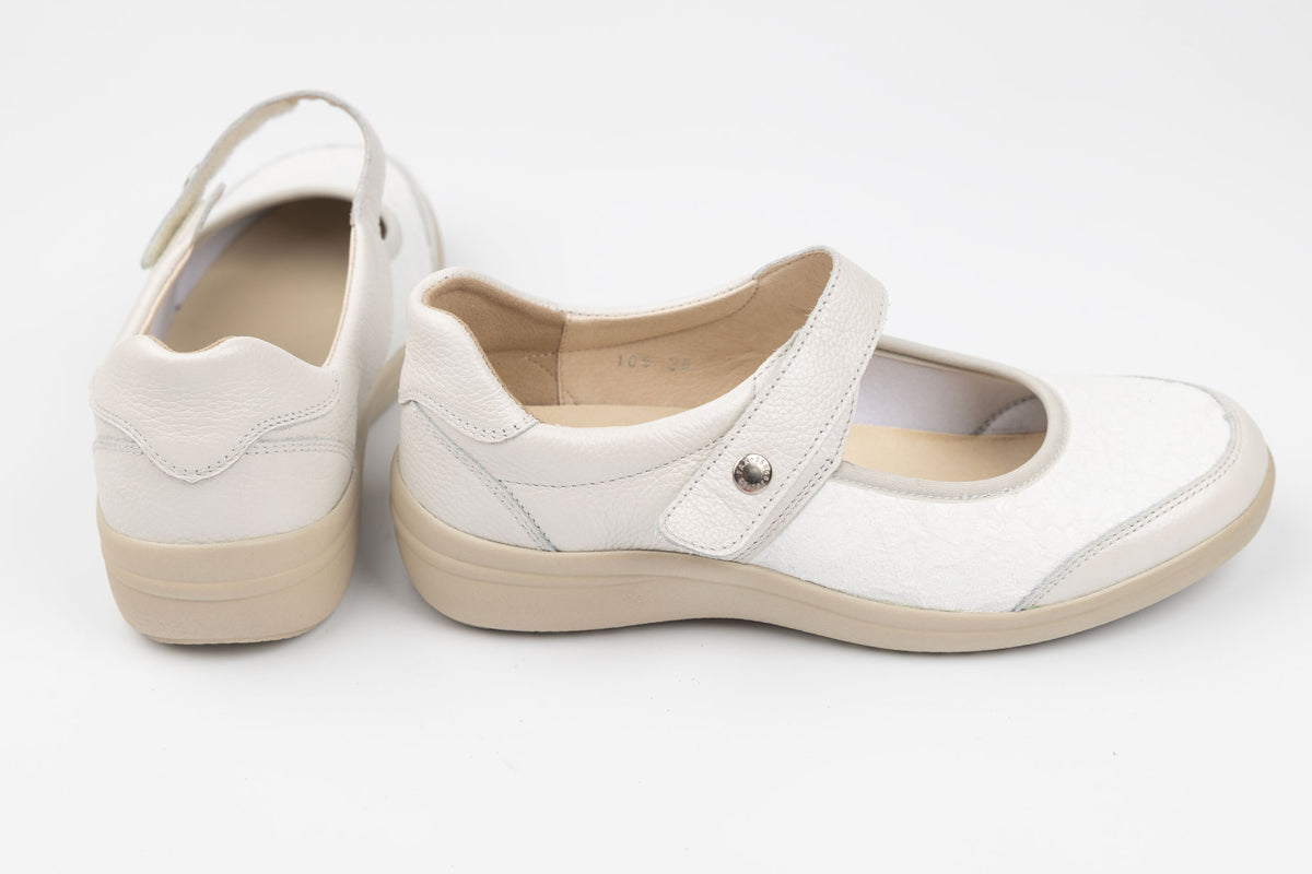 Pantofi damă piele naturală MUVICO 106 Alb