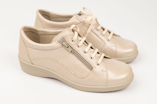 Pantofi damă piele naturală MUVICO 102 Crem