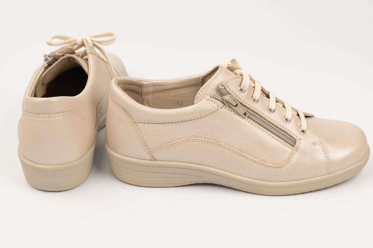 Pantofi damă piele naturală MUVICO 102 Crem