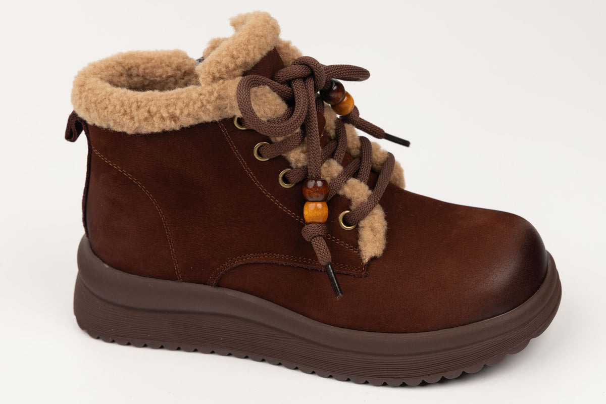 Ghete damă piele naturală 15208 Maro vel (35-40)