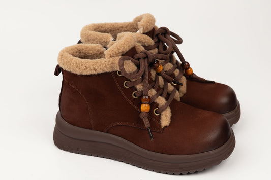 Ghete damă piele naturală 15208 Maro vel (35-40)