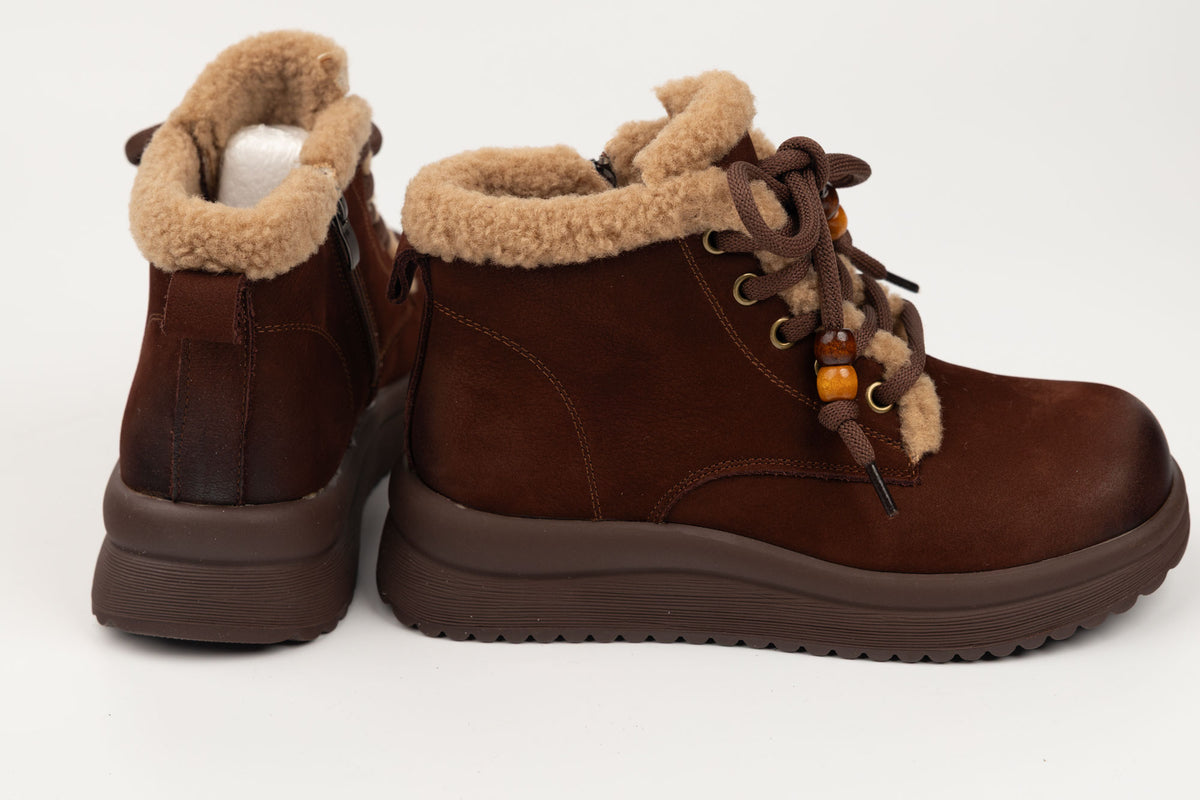 Ghete damă piele naturală 15208 Maro vel (35-40)