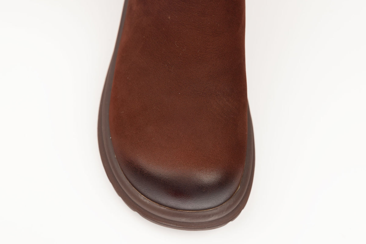 Ghete damă piele naturală FEELING 15201 Maro (35-40)