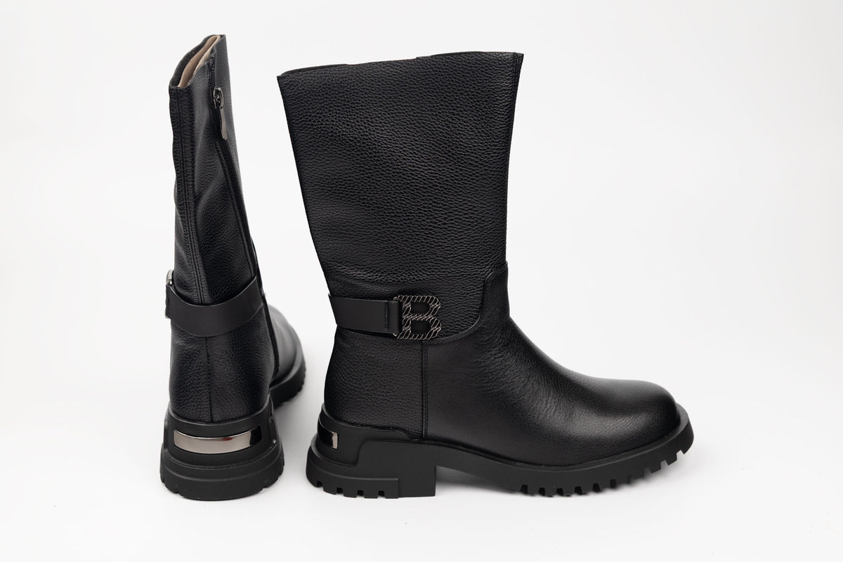 Ghete damă piele naturală FEELING 27-059 N box (35-41)