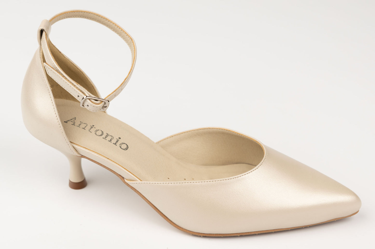 Pantofi damă piele naturală ANTONIO 2176 Bej sidef