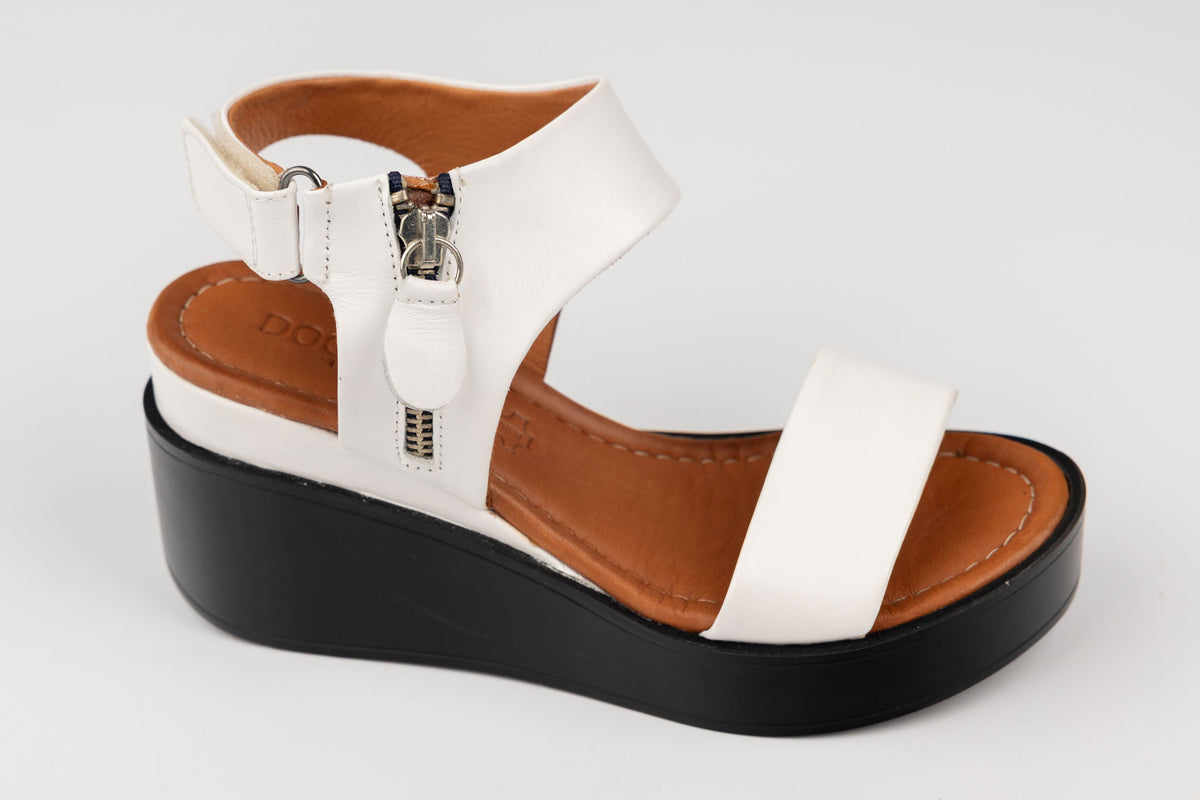Sandale dama piele naturală DOGATI 1219 Alb