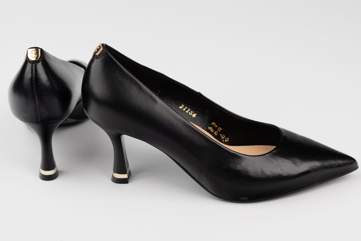 Pantofi damă piele naturală SALA 21154 Negru box