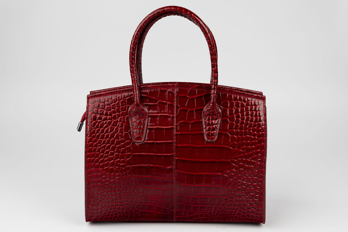 Geantă damă piele naturală FENIX FASHION 9825 Roșu
