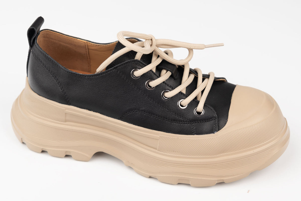 Pantofi damă piele naturală FRANCO GERARDO 6805 Negru