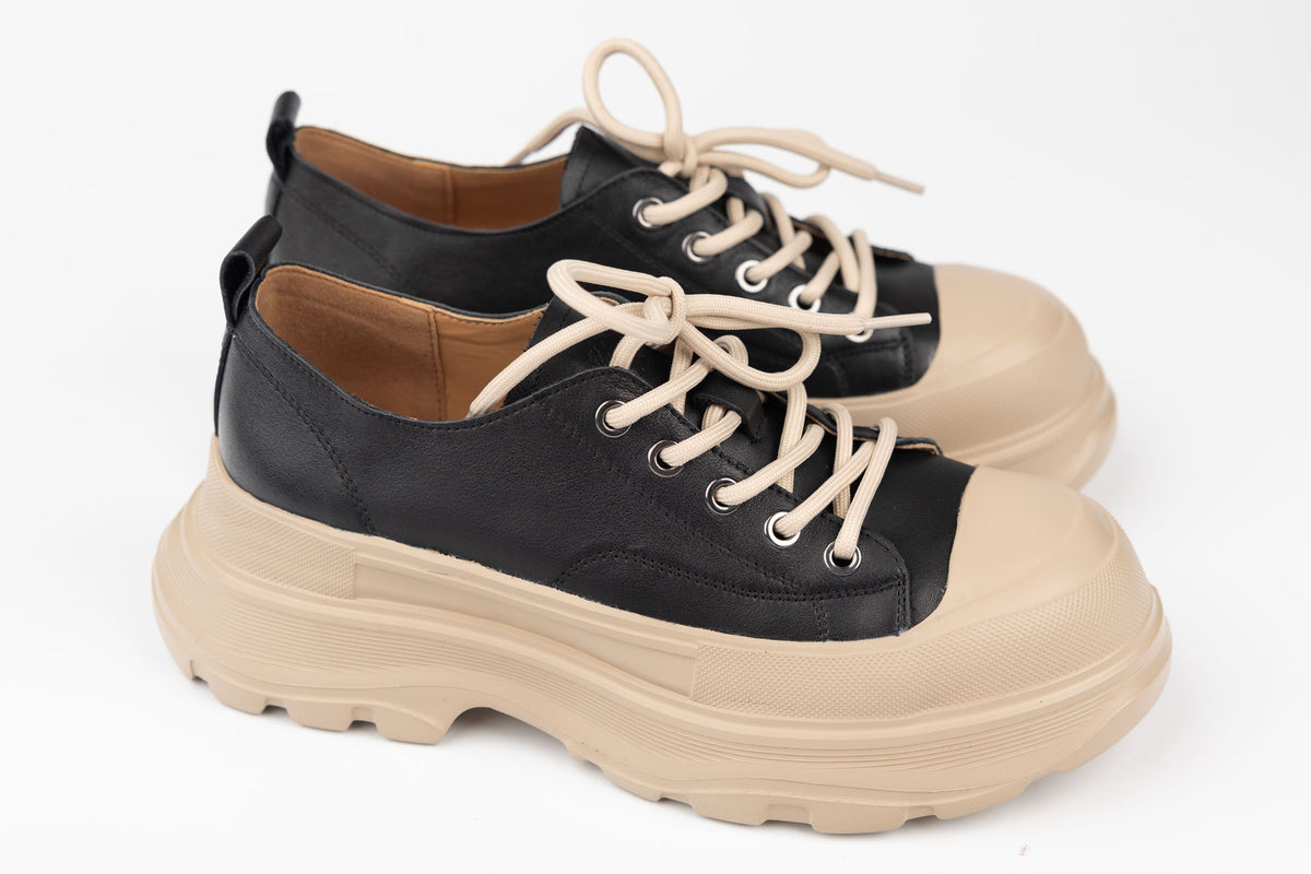 Pantofi damă piele naturală FRANCO GERARDO 6805 Negru