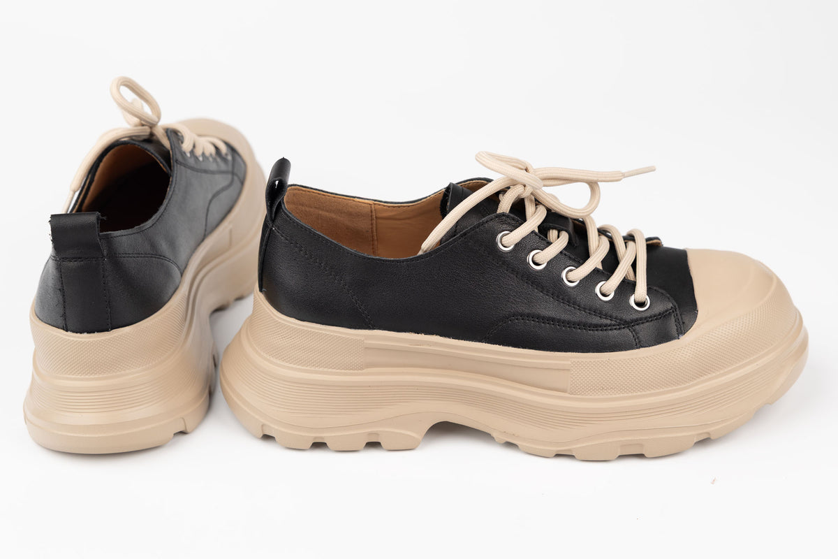 Pantofi damă piele naturală FRANCO GERARDO 6805 Negru