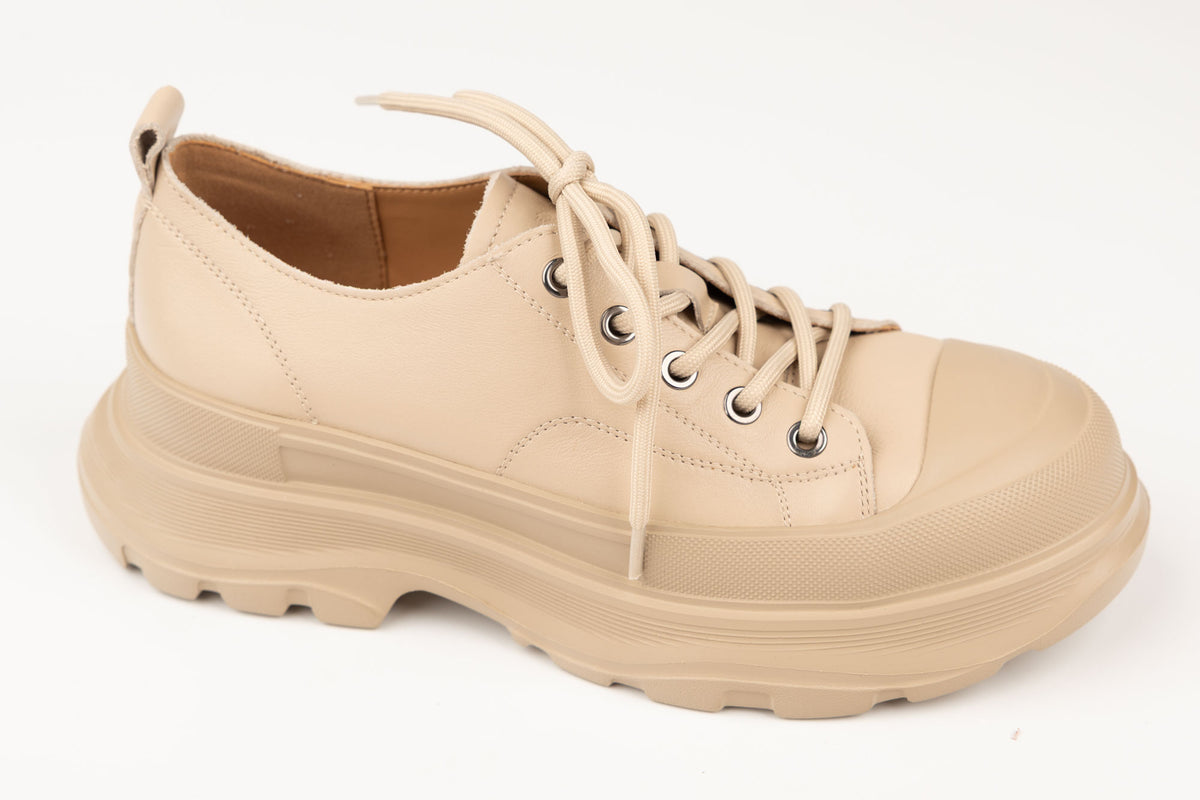 Pantofi damă piele naturală FRANCO GERARDO 6805 Crem