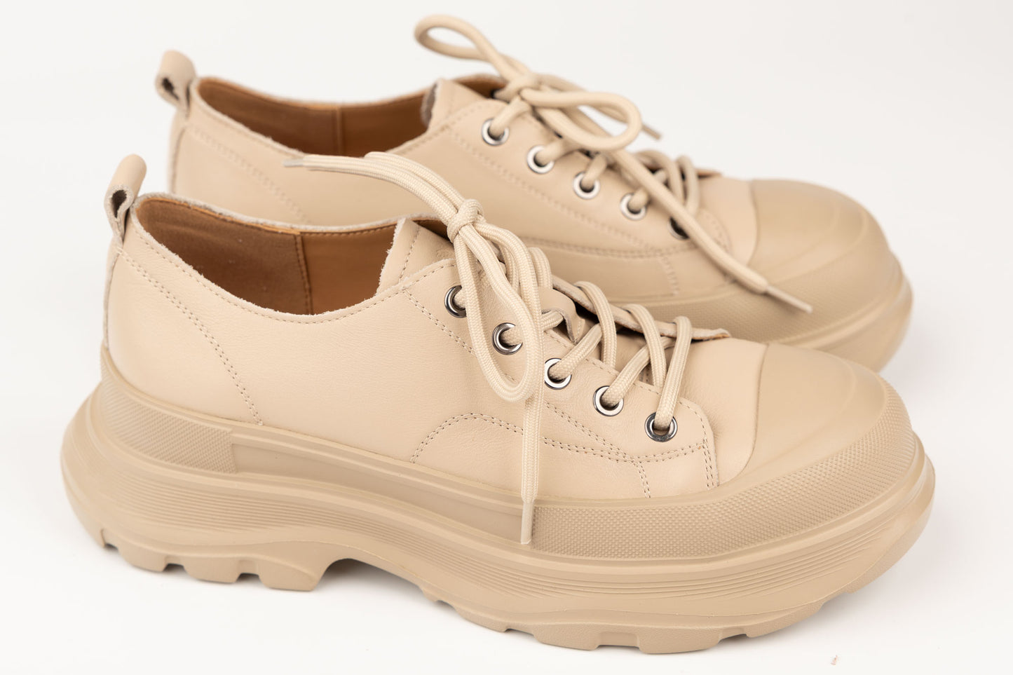 Pantofi damă piele naturală FRANCO GERARDO 6805 Crem