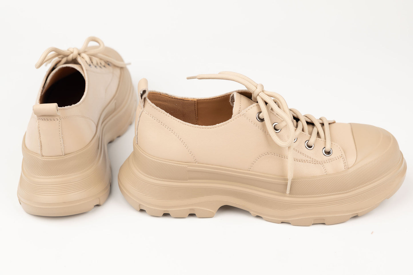 Pantofi damă piele naturală FRANCO GERARDO 6805 Crem