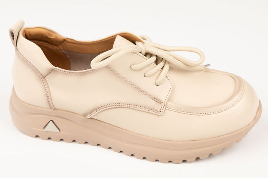 Pantofi damă piele naturală FORMAZIONE 5366 Crem
