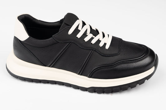 Pantofi bărbați piele naturală casual FRANCO GERARDO 8807 Negru