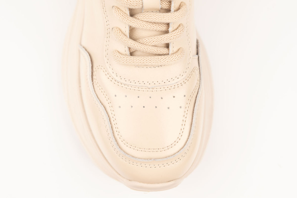 Adidași damă piele naturală FRANCO GERARDO 10786 Crem