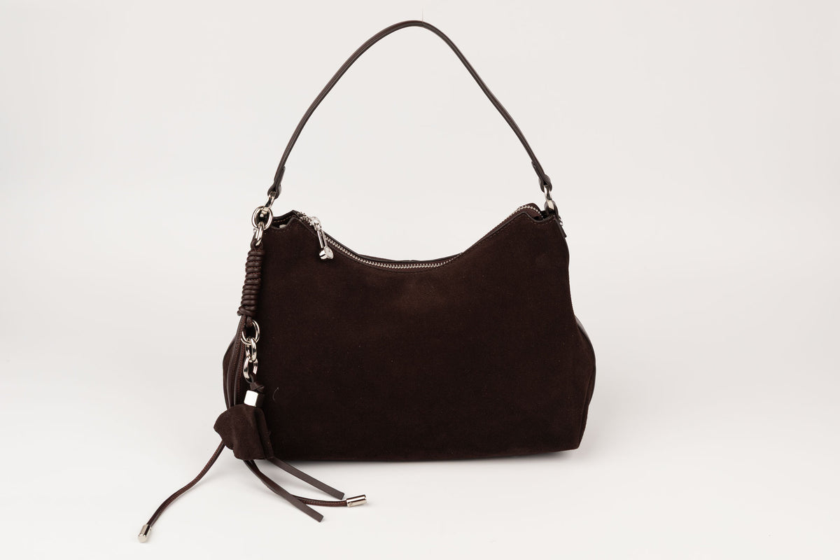 Geanta din piele naturală FENIX FASHION 916 Coffee
