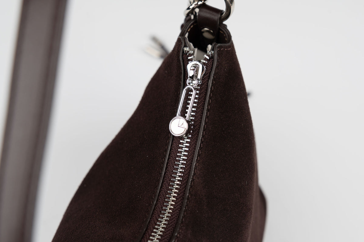 Geanta din piele naturală FENIX FASHION 916 Coffee