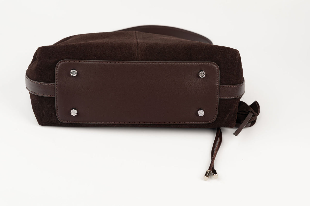 Geanta din piele naturală FENIX FASHION 916 Coffee