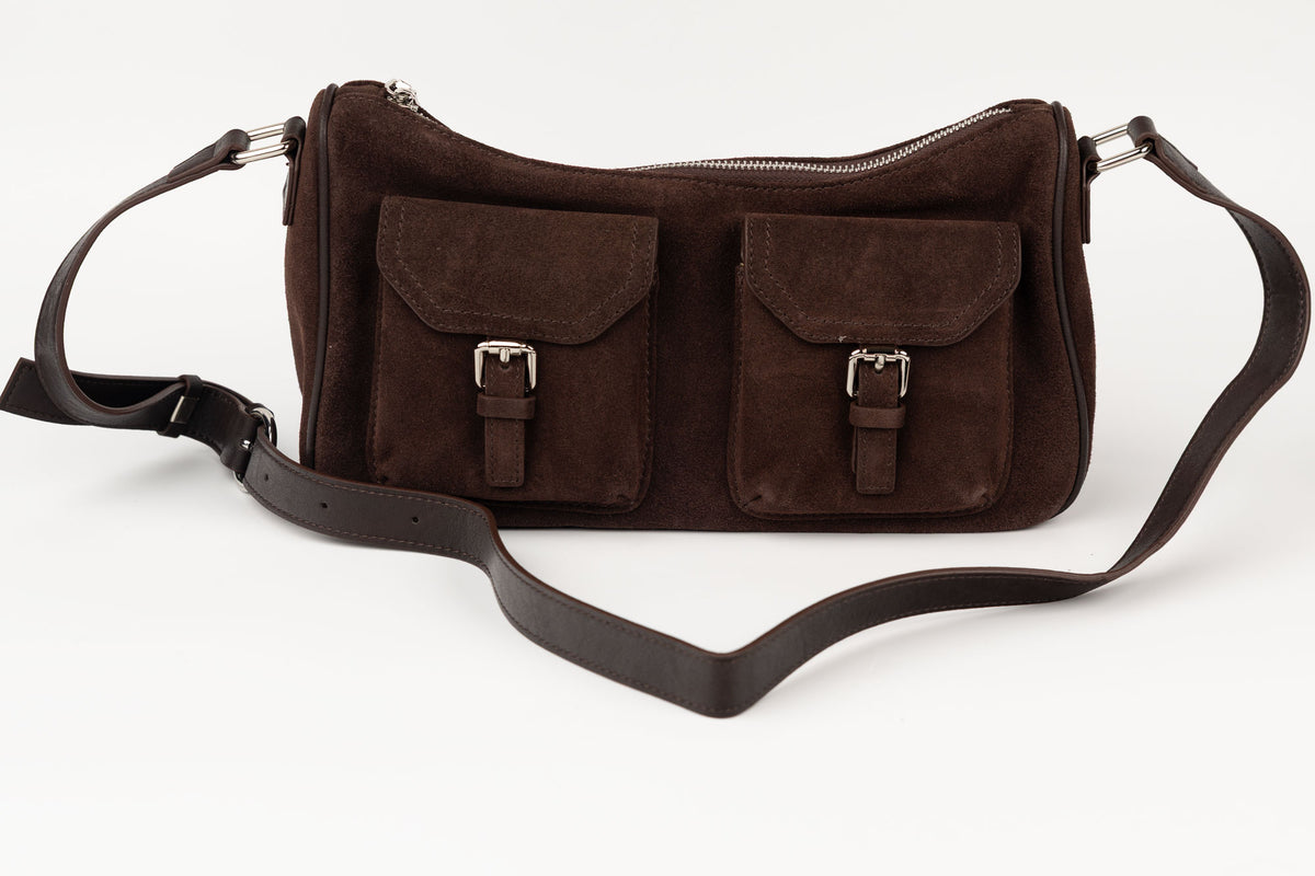 Geanta din piele naturală FENIX FASHION 6075 Coffee