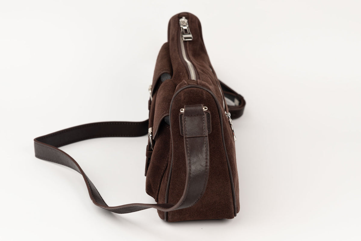 Geanta din piele naturală FENIX FASHION 6075 Coffee