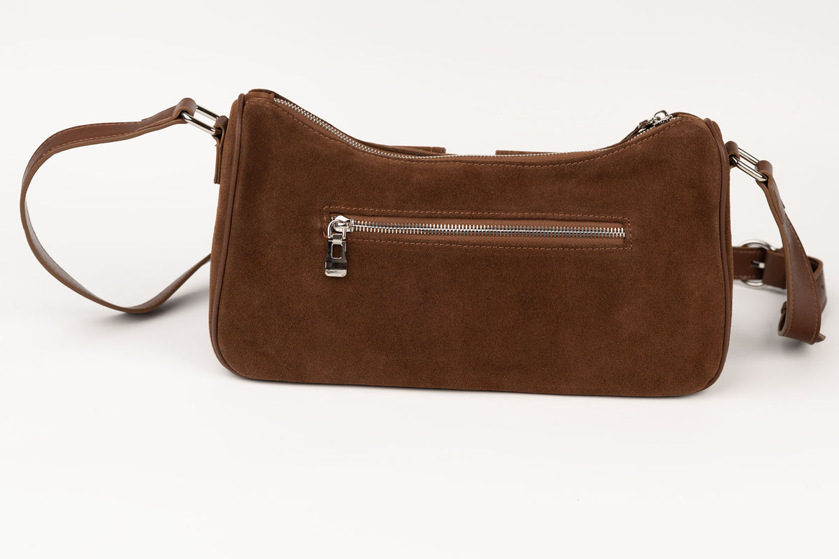 Geanta din piele naturală FENIX FASHION 6075 Camel