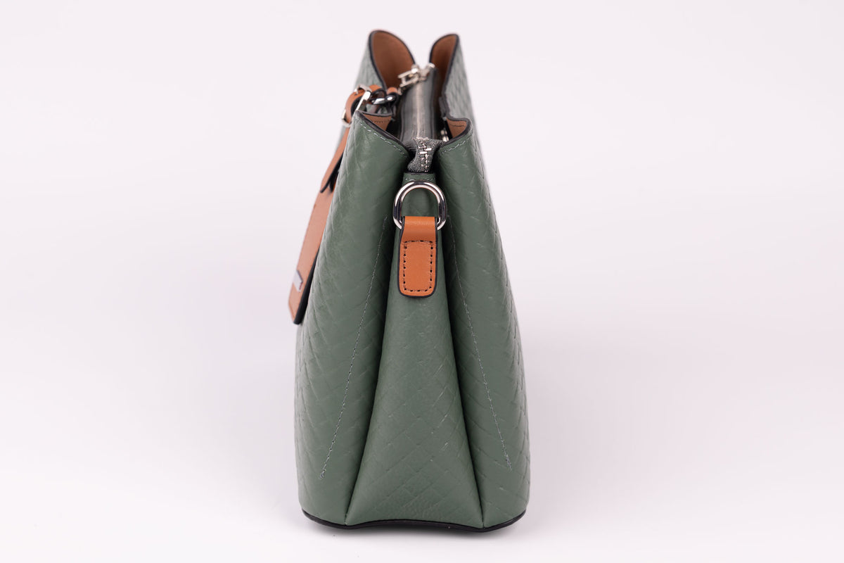 Geanta din piele naturală FENIX FASHION 8727 Grey