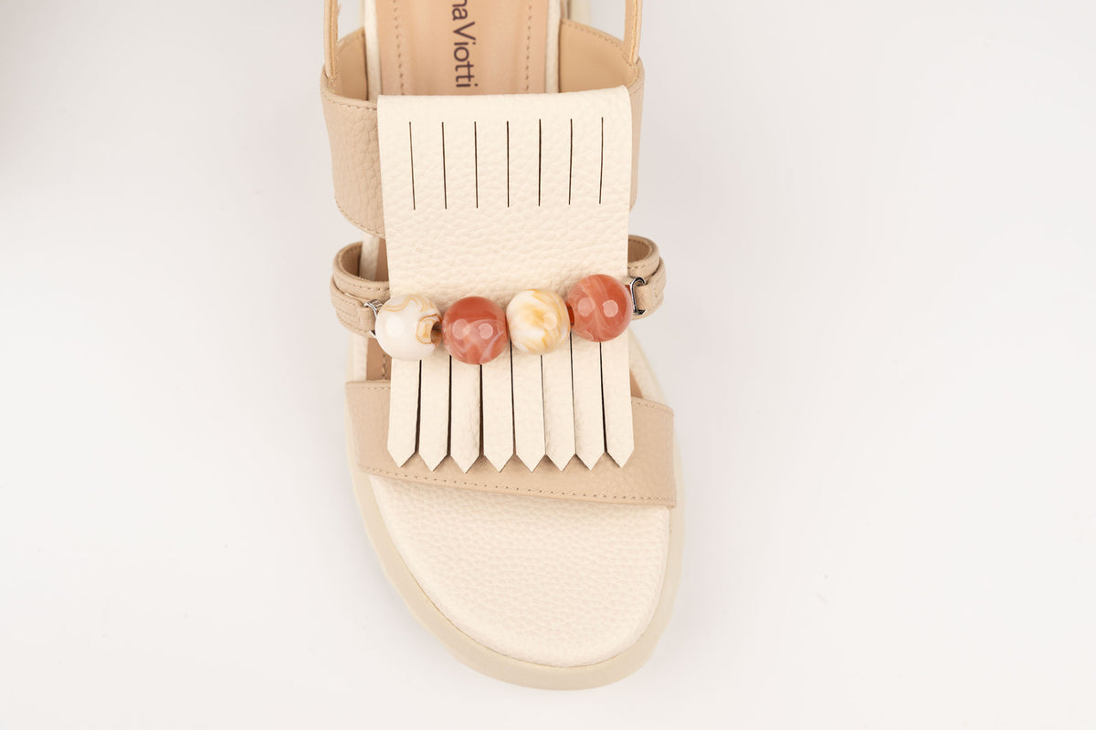 Sandale damă piele naturală ANNA V 909-824 Bej