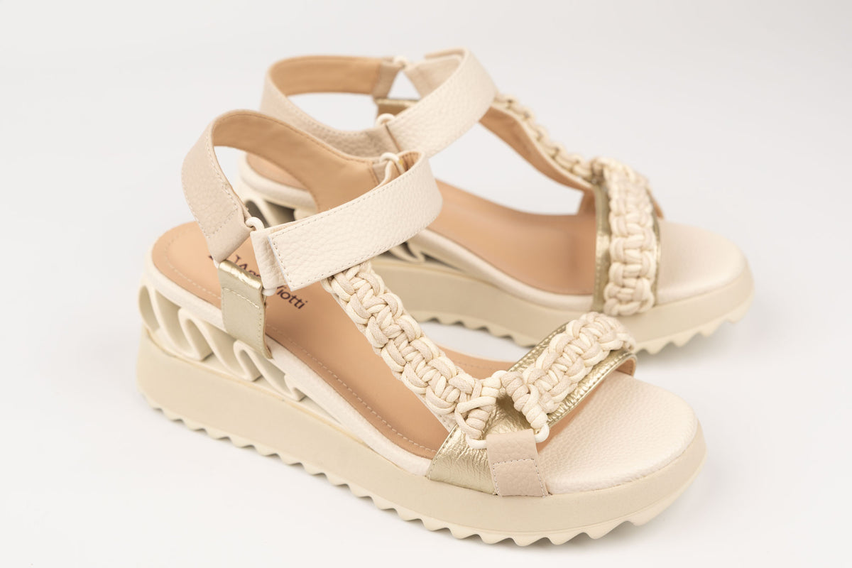 Sandale damă piele naturală ANNA V 909-38 Bej AU