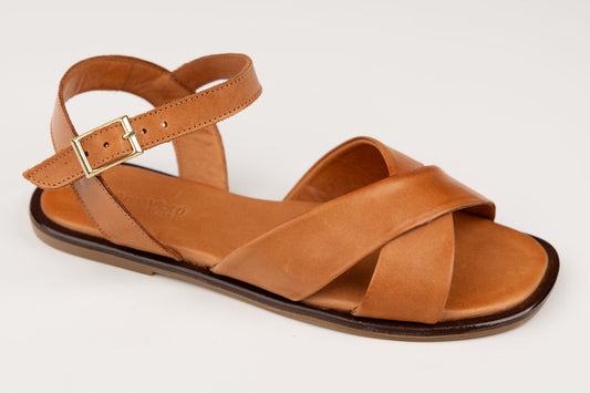 Sandale damă piele naturală ANNA V 2314 Taba