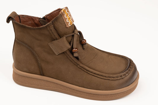 Ghete damă piele naturală FRANCO GERARDO 5782 Green